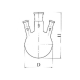 колба круглодонная с 3-мя горловинами под углом КГУ-3-1-500-29-14-14, термостойкое стекло