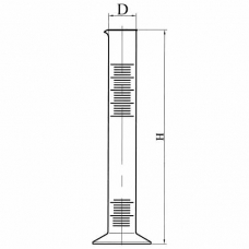 цилиндр 1-2000 полипропиленовый с делением